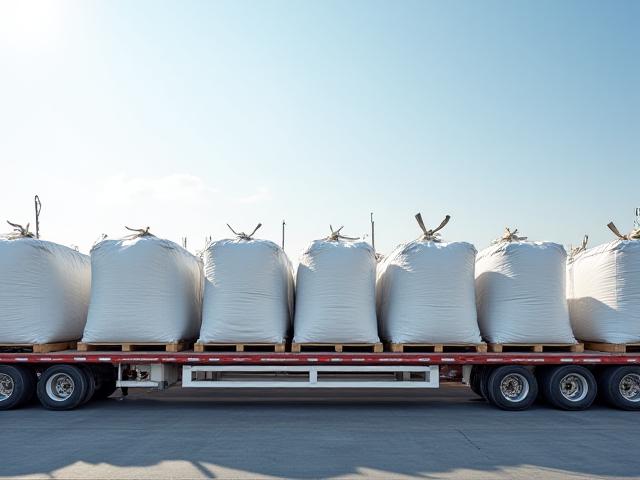 Palletized industrial goods and super sacks